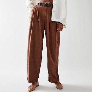 Free People Calla Pleated Trouser Pants